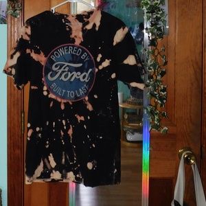 Ford tee vintage unisex country shirt truck cars bleach tie dye retro